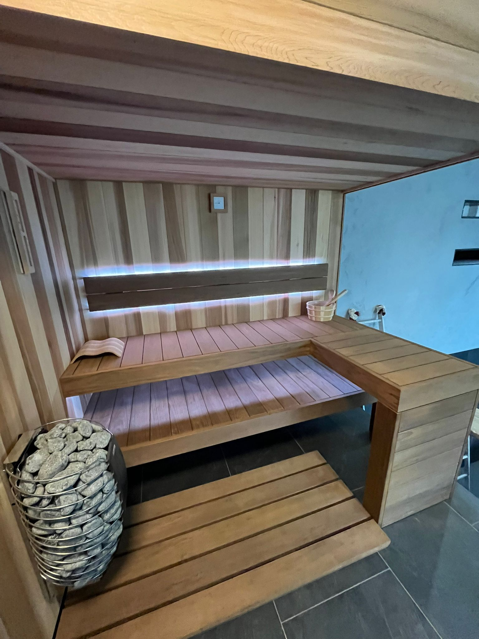 Fínska sauna, Atypický interiér Říčany