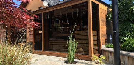 Dizajnová vonkajšia sauna
