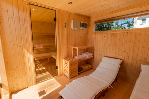 Vonkajšia sauna, Vonkajšia sauna s odpočivárňou Teplice