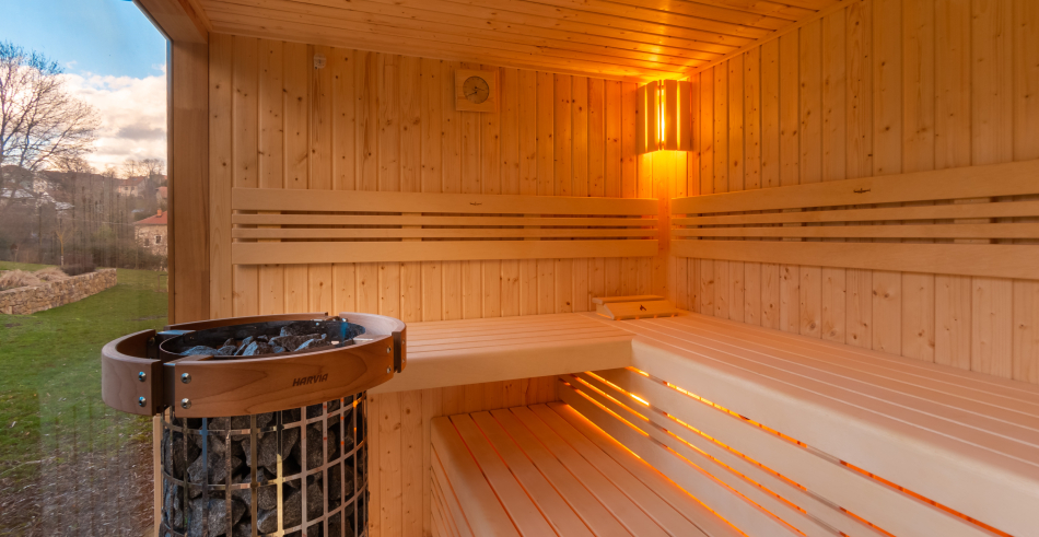 Vonkajšia sauna, Vonkajšia sauna s odpočivárňou Vysoká